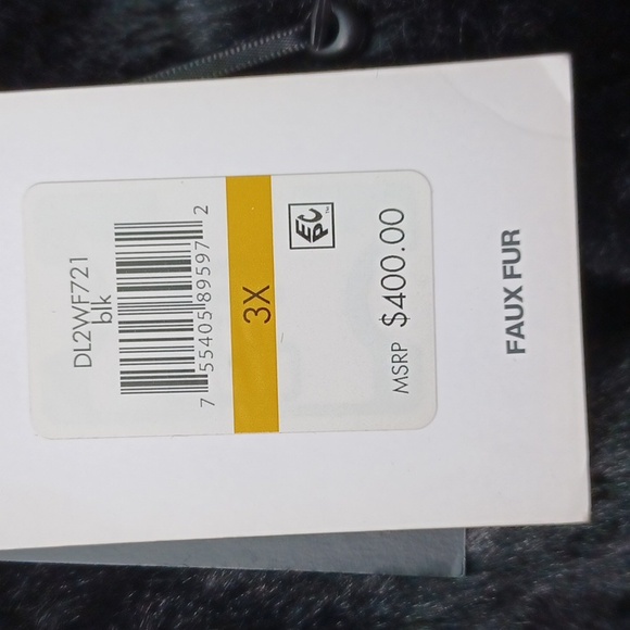 DKNY Hooded Faux Fur Coat NWT. HOST PICK!! - Picture 6 of 14